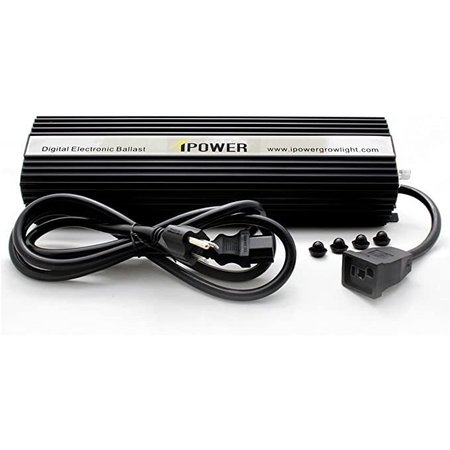 Ipower Grow Light Set includes 400 watt digital electronic ballast + Super HPS & MH Bulbs GLSETX400DHMAC6